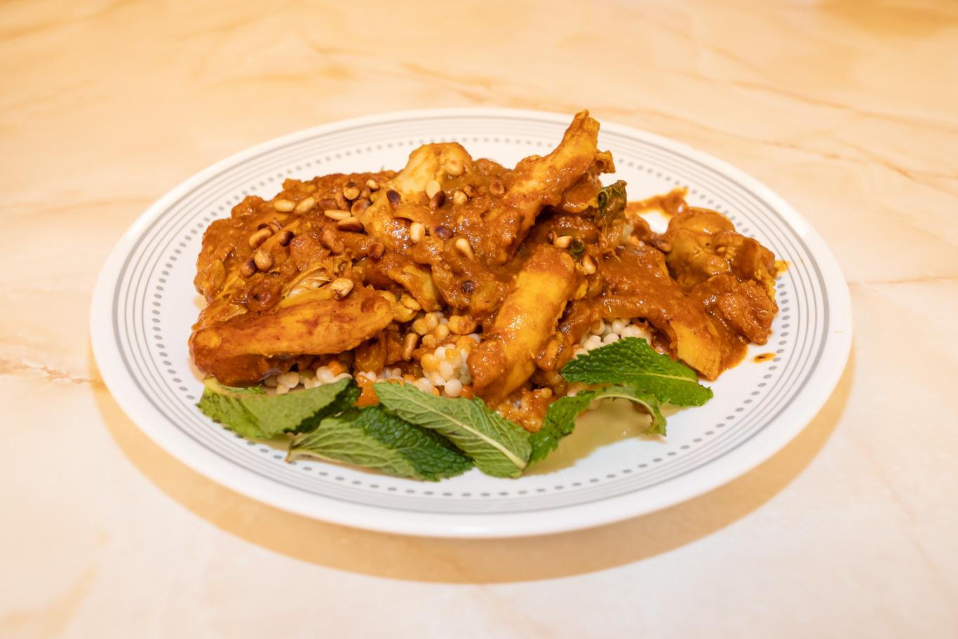 Goldkeys Recipes Apricot Chicken Tagine with Ginger & Mint (Moroccan stew)